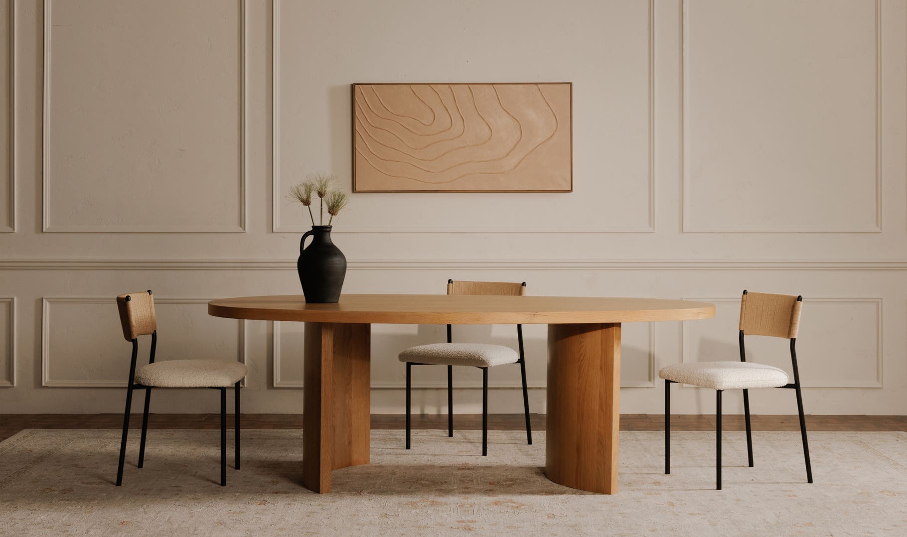 Louise Dining Table, Natural