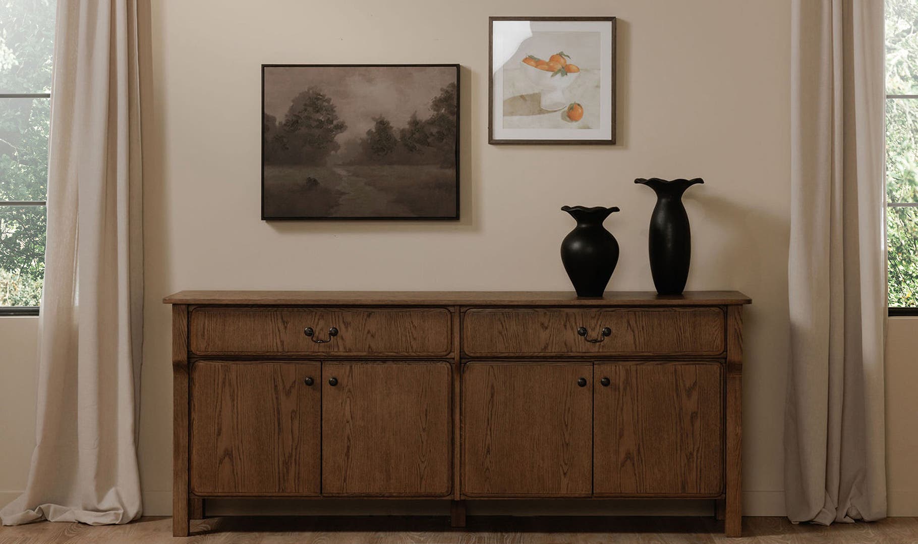 Caroline Sideboard, Warm Brown