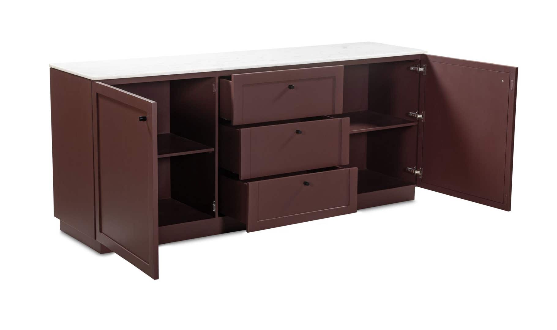Nadine Sideboard, Deep Burgundy