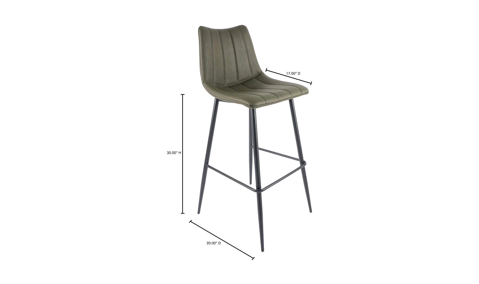 Alibi Barstool Dark Green - Set Of Two