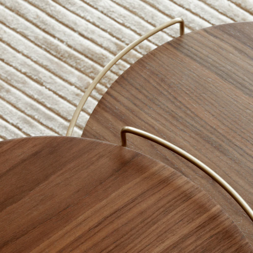 Minimalist Space Saving Round Accent Table