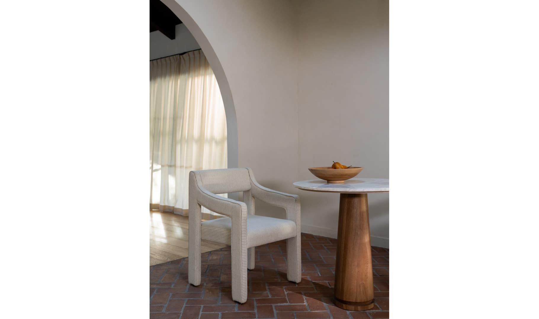 Elise Dining Chair, Stripe